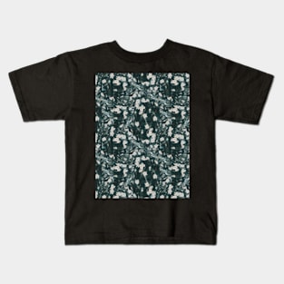 Dark flowers pattern Kids T-Shirt